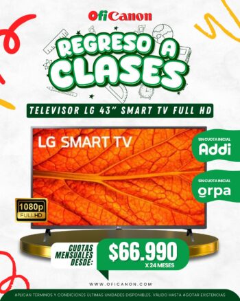 TELEVISOR LG LED 43" FHD SMART TV HDMI