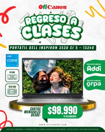 G6P3X DELL INSPIRON 3530 CONSUMO INTEL CI5-1334U/8GB/SSD 512GB/15,6"/LINUX