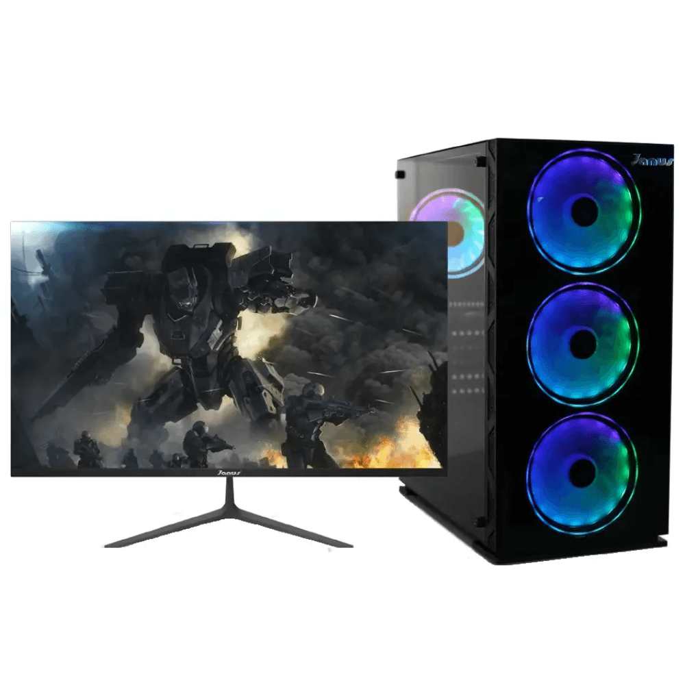 CPU AMD RYZEN 5-5600G 16GB-SSD500GB-T.V2GB 27PULG. FREE CPU AMD RYZEN 5-5600G 16GB/SSD500GB/T.V2GB 27PULG. FREE - Image 1