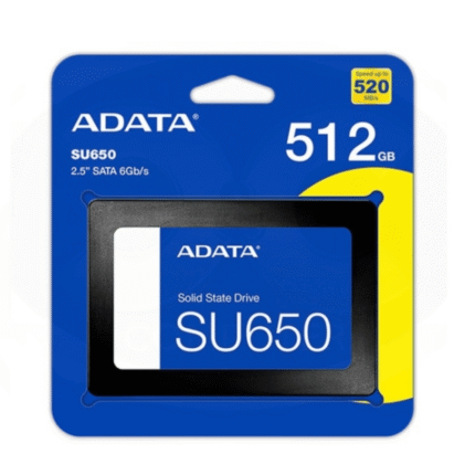 DISCO DURO DE ESTADO SOLIDO SU650/512GB SATA 2.5