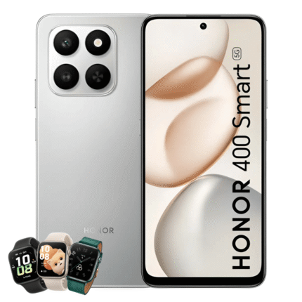 HONOR H400 SMART 6+256GB PLATEADO + SMARTWATCH