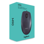 MOUSE LOGITECH OPTICO NEGRO USB M-90