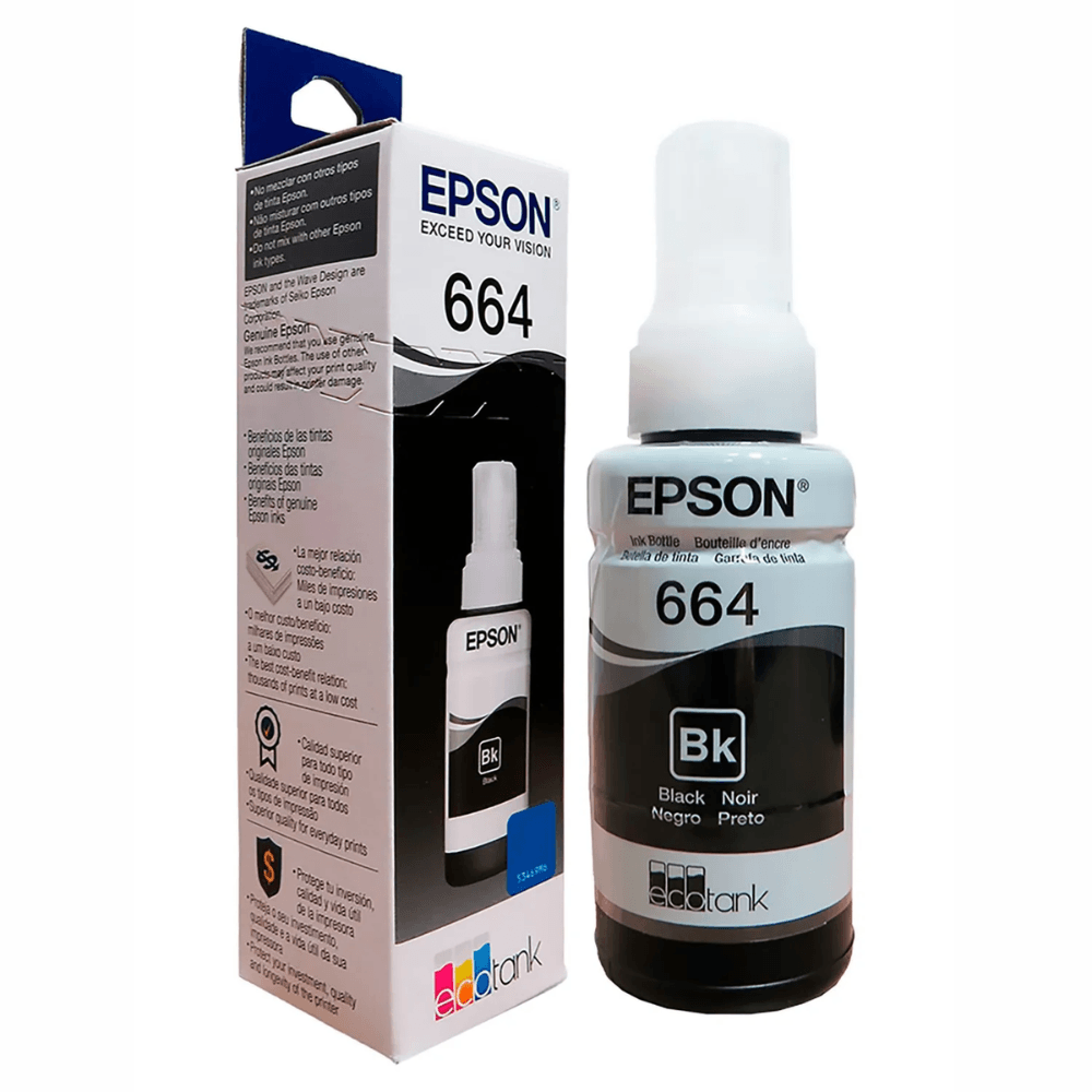 TINTA EPSON RECARGA NEGRA L210-L355-L555 1 TINTA EPSON RECARGA NEGRA L210/L355/L555 - Image 1